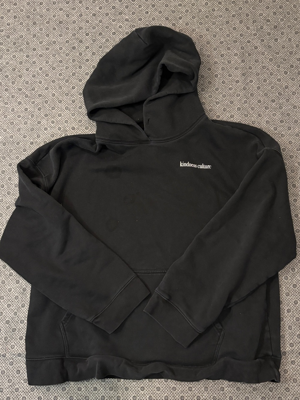 Brunette The Label Black Men's Hoodie with Small Chest Script
